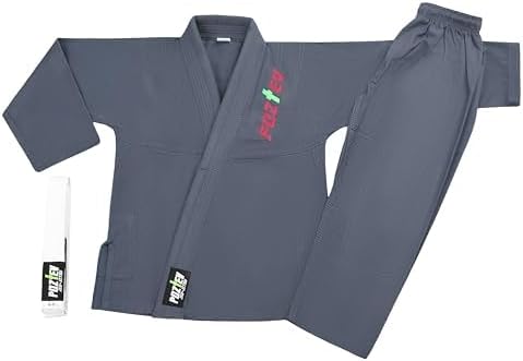 Kids Brazilian Jiu Jitsu Gi For Kids BJJ Gi Youth Grappling Kimonos Preshrunk Lightweight Martial Arts Uniform