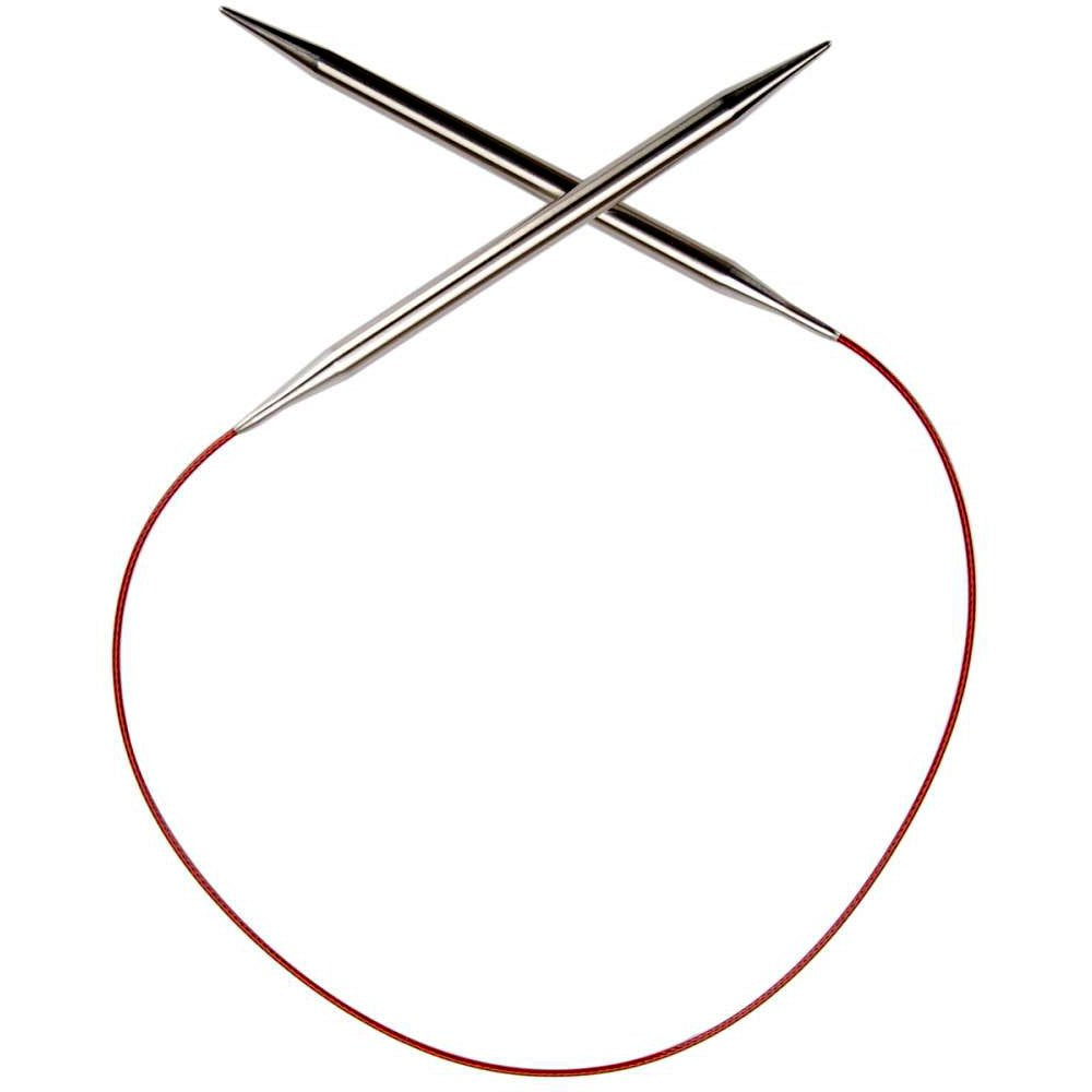 ChiaoGoo Red Lace Circular 24 inch (61cm) Stainless Steel Knitting Needle Size US 11 (8mm) 7024-11