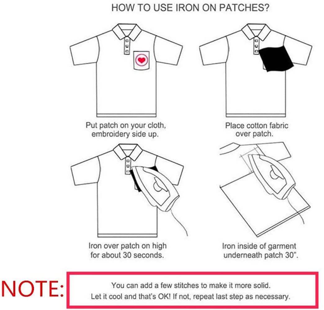 Lovezzr 15 Pcs Embroidered Patch Iron On Sew On High-end Embroidered Patch Set for Jackets Backpacks Jeans and Clothes