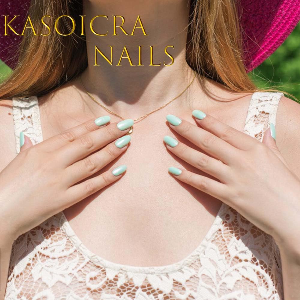 Square Fake Nails Short Press On Nails Leaf Glitter With Gradient Design Green False Nails Acrylic Artificial Glossy Full Cover Spring Glue On Nail Summer Stick On Nail For Women 24pcs