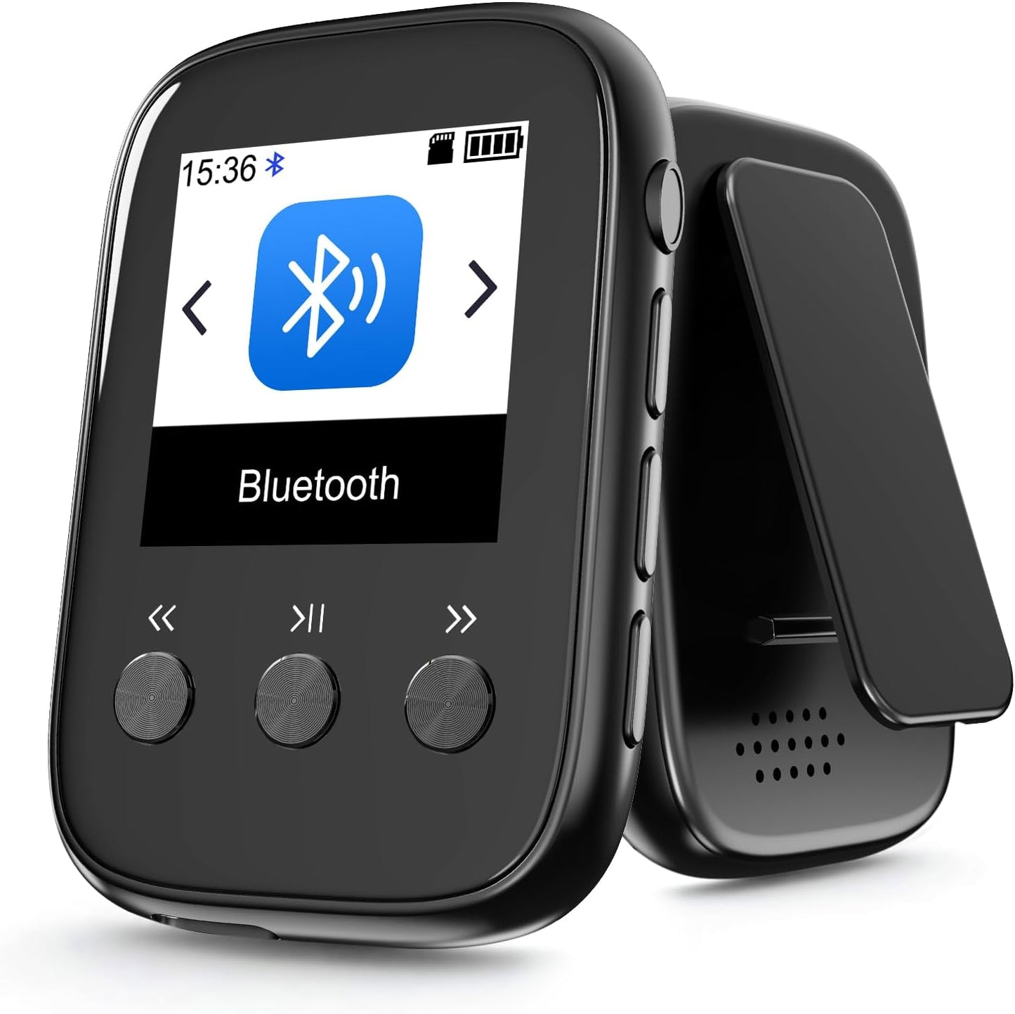 tokemisc 64GB Mp3 5.3,Portable Mp3 Clip Player with Bluetooth Player Good for Sports Support FM Radio Voice Record
