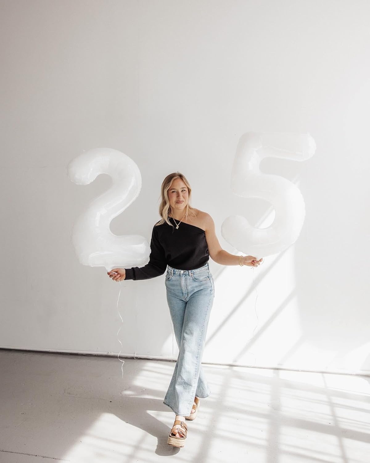 Number 15 Balloon - 40 Inch White Birthday Decoration for 15th Party Supplies | Perfect for Girls & Boys