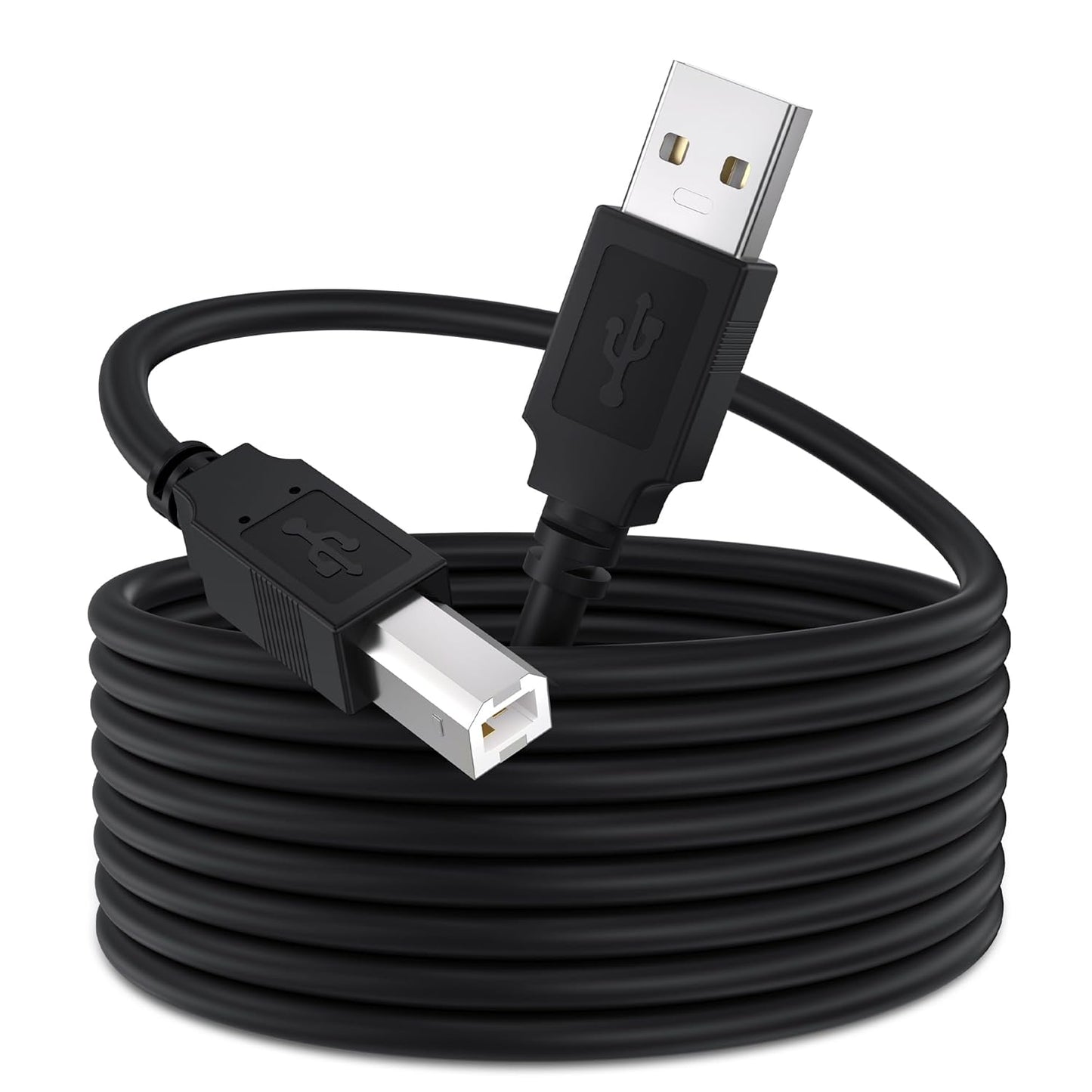 Qxcynsef 2.0 3.3 3.3FT USB Printer Cable FT USB A to USB B Cable for HP, Canon, Epson, Brother, Lexmark Printer