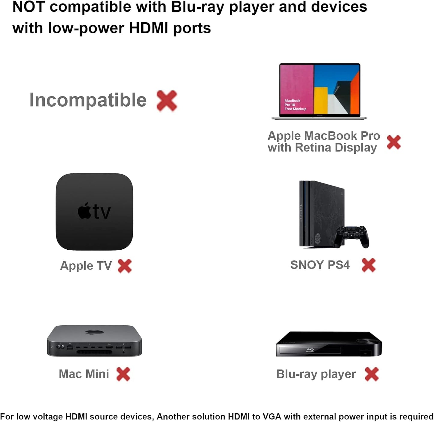 BENFEI 2 Pack 10 HDMI to VGA Feet Cable, Uni-Directional HDMI (Source) to VGA (Display) Cable (Male to Male) Compatible
