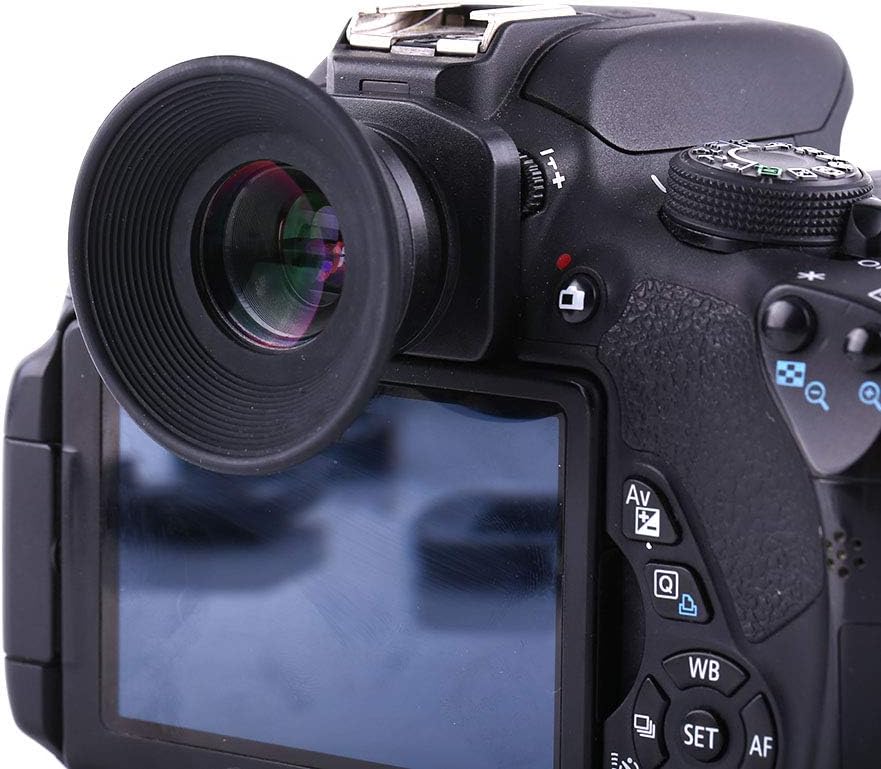 ZMellifluent 1.5X 6 15mm Fixed Focus Viewfinder Eyepiece Magnifier for DSLR Camera, Durable Eyecup with Mount Bases