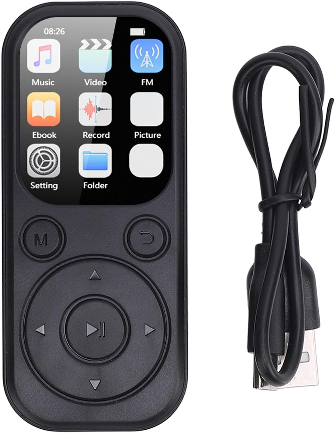 Bewinner 5.4 MP3 2.01 Inch 128GB 500mAh 32G Bluetooth Player with HiFi Sound, IPS Screen, Supports Memory Card