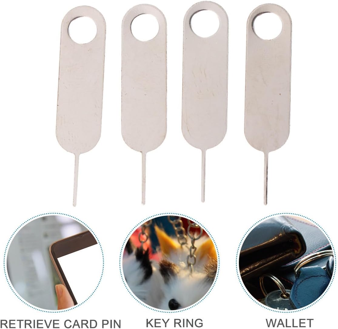100pcs Set Mobestech Universal Sim Pin and Sim Tray Remover Tool Hard Steel Material Compatible with Smartphones