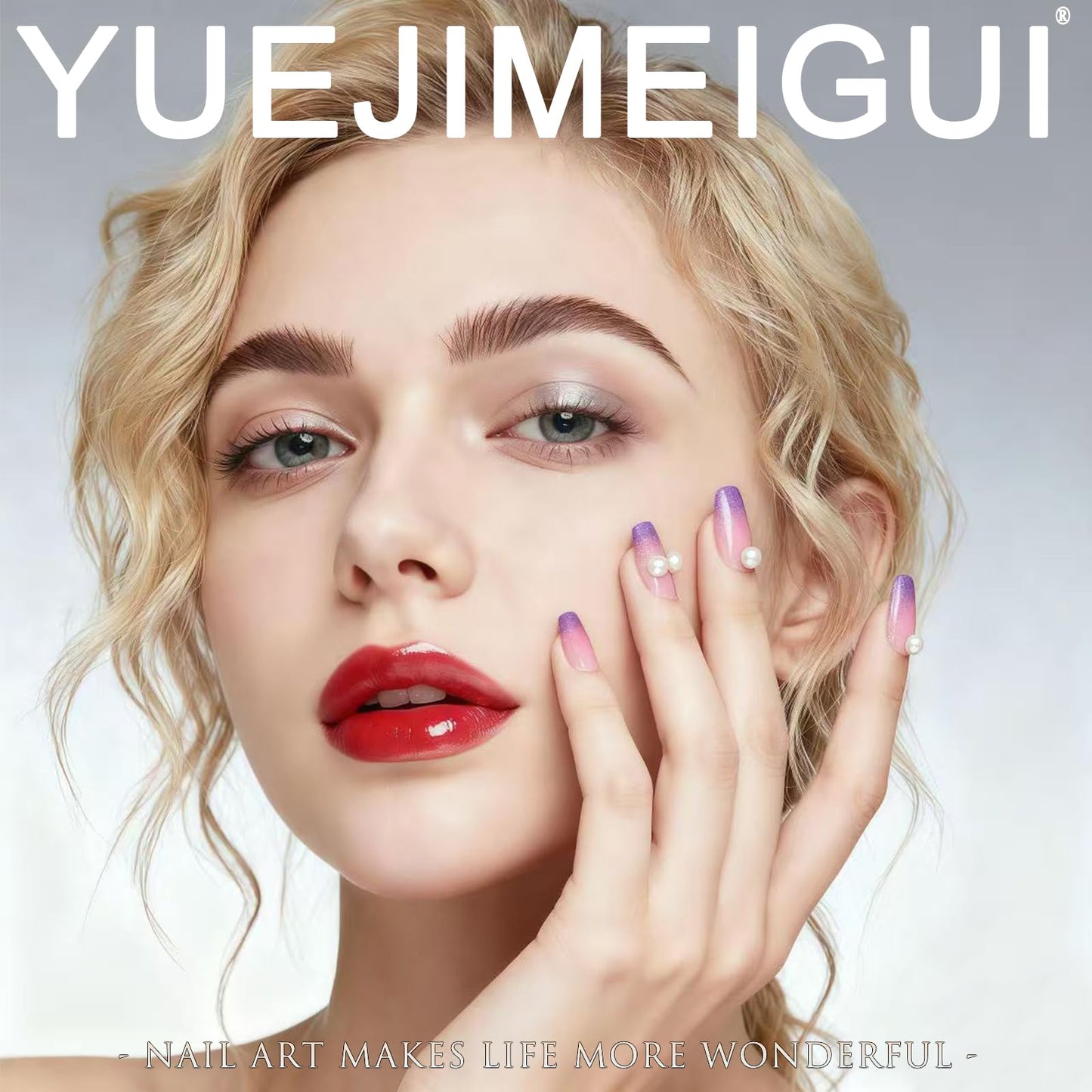 White French Press on Nails Short Squares Fake Nails Nude Designs False Nails French Full Cover Glossy Repeatable Acrylic Stick on Nails for Women and Girls Daily Simple Manicure Decoration 24Pcs
