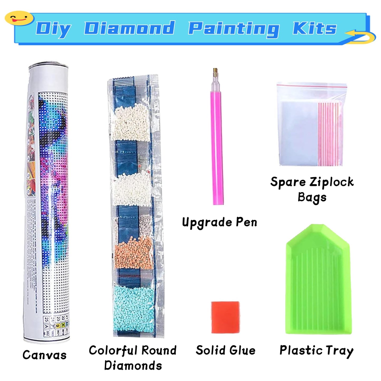 Sweet Home 6 Pack Diamond Art Kits for Adults, Diamond Painting Kits for Adults for Beginners, DIY Diamond Dots Art Kits, 5D Full Round Drill Gem Art Painting Kits for Home Wall Decor, 12x16 inch