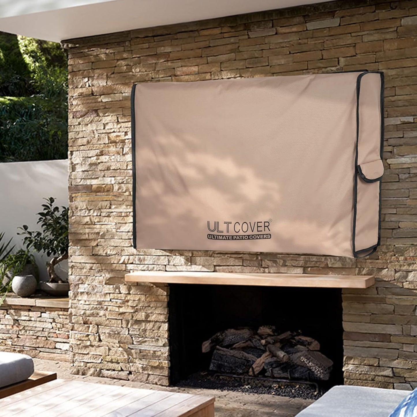 50-54 inch ULTCOVER Waterproof Outdoor TV Cover for Outside Flat Screen Televisions with Mounts and Stands