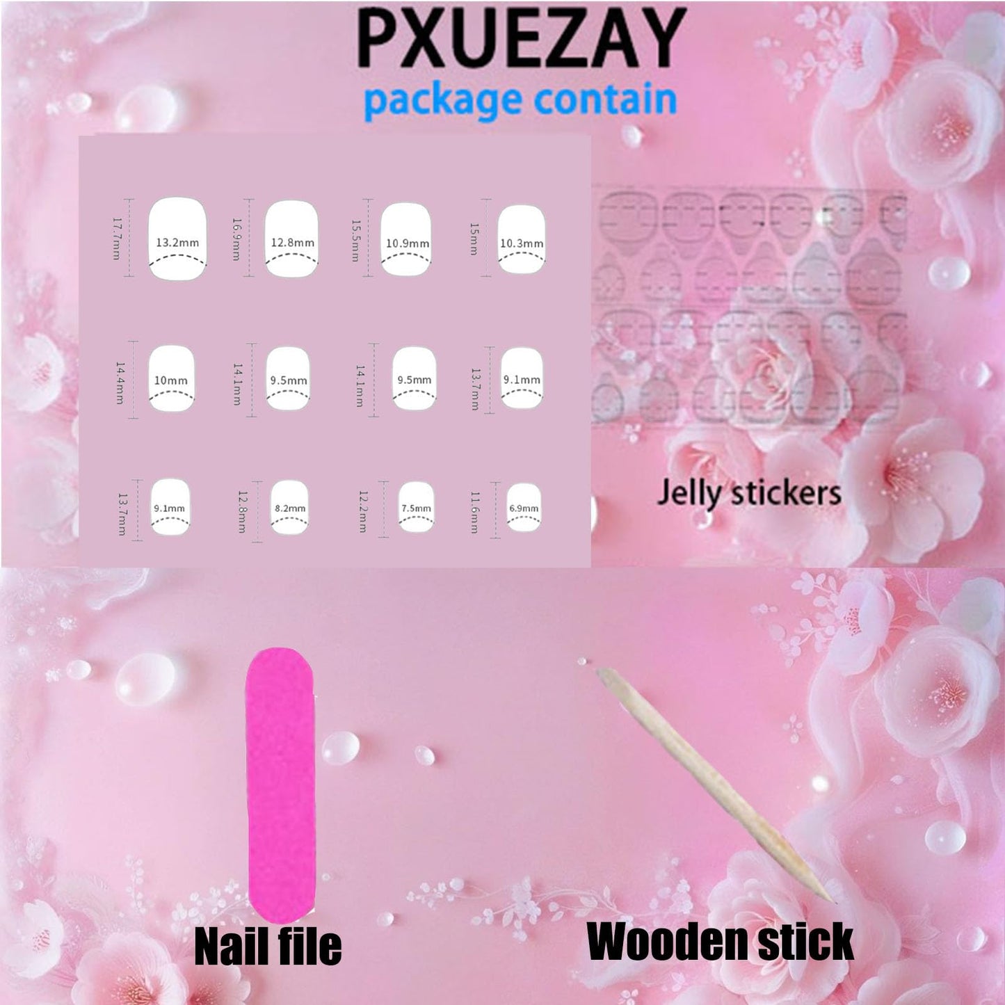 4th of July Press on Nails Medium Square Fake Nails National Flag Red Lines White Star Gold Glitter Designs Glossy Nails Press ons Fourth of July Acrylic Artificial Stick on Nails for Women 24Pcs