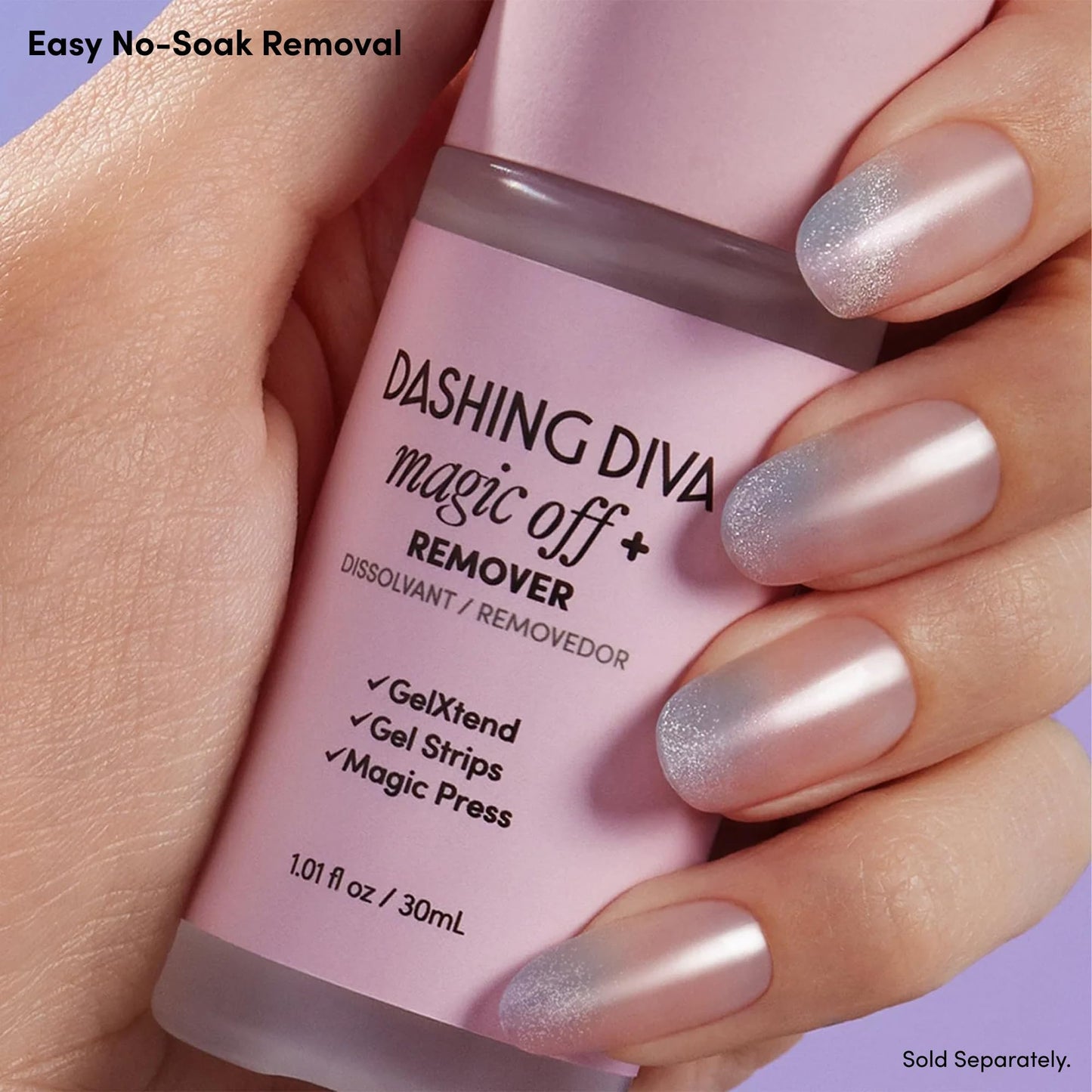 Dashing Diva Gloss Nail Strips Bundle - The Moody Neutrals Collection - Whisper & Manhunt - UV Free, Chip Resistant, Long Lasting Gel Stickers - Contains 2 Sets