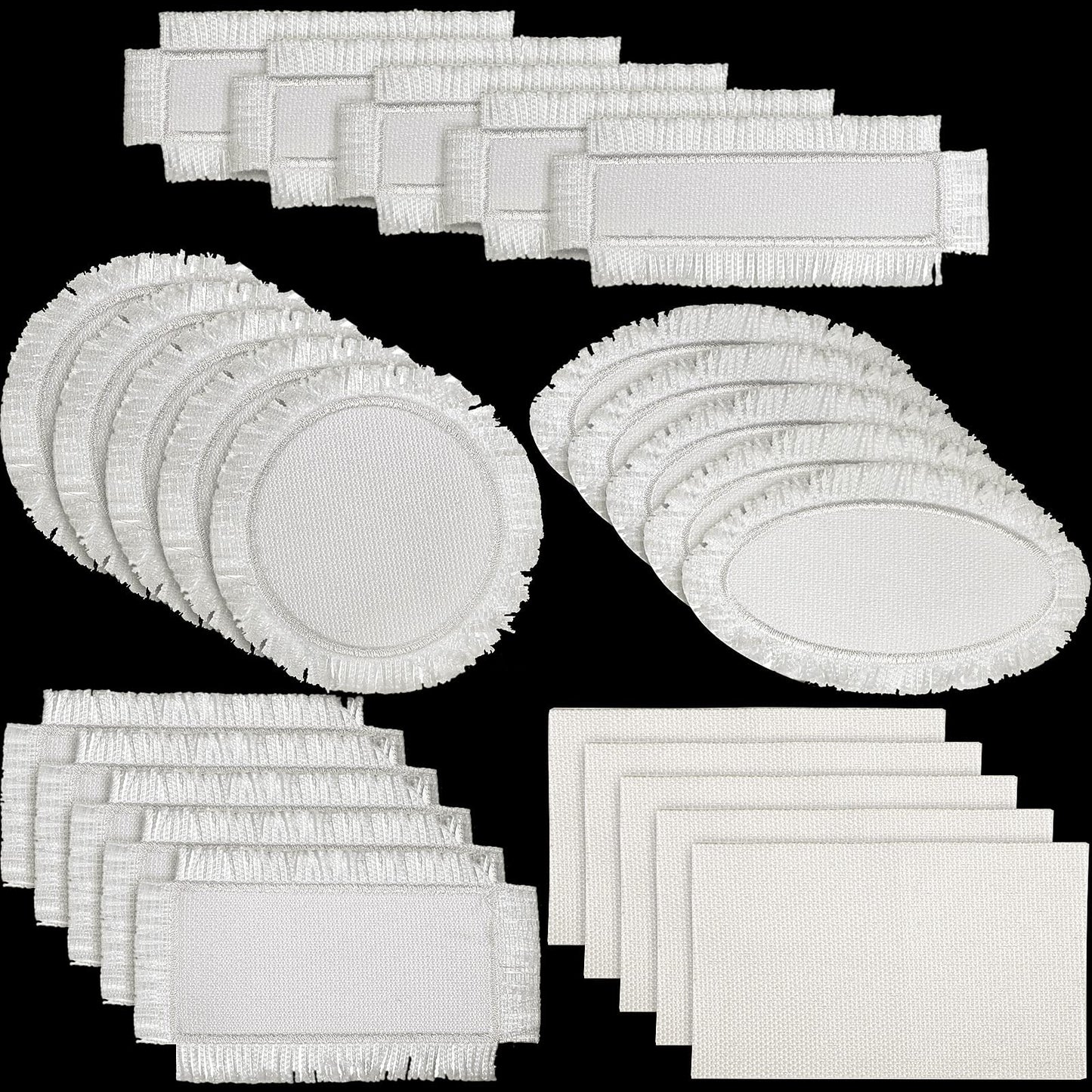 25 Pieces Sublimation Hat Patches Distressed Sublimation Patches Iron on Blank Patches Fabric Repair Sublimation Blank Patch Patches for Hats Clothes Uniforms Jeans Backpacks Dog Vest