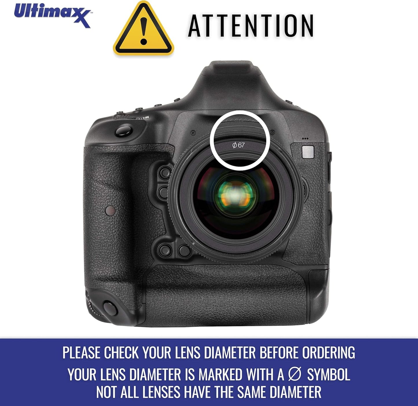 Ultimaxx 5 Set +1 +2 +4 +10 (49mm) Universal Piece Multi Coated HD Macro Close Up Lens Filter Kit for Canon Nikon Sony