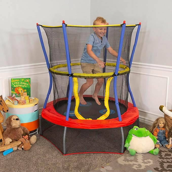 Skywalker Trampolines Mini Trampoline with Enclosure Net