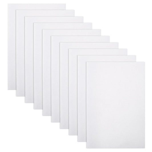 WEBEEDY 10 Pcs Thermo-Adhesive Leather Stiffener Sheets 0.8mm Thick Pre-Cut Leather Reinforcement Nonwoven Fabric for Shoe & Bag Shaping DIY Sewing Nonwoven Patchwork Crafts Supplies, 7.9x11.8 Inch