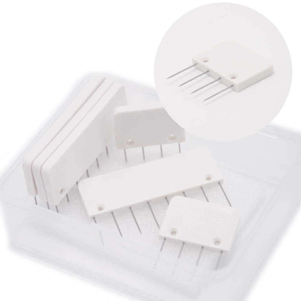 LAMXD Knit Blocking Pins Kit - 25 Pcs Knit Blockers & 100 T-pins Kit for Blocking Mats- Knit Blocking Combs for Blocking Knitting, Crochet, Lace or Needlework Projects, use for Knitting Mat