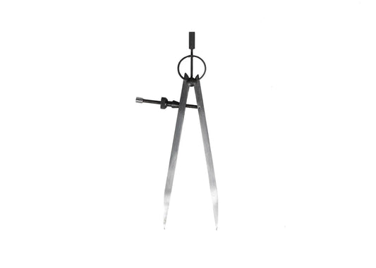 PEC Tools 3 inch Steel Dividers, Spring-Type Dividers, Quick Nut, Flat Leg, Scribing Compasses for Woodworking, Metalworking, and Geometric Drawing