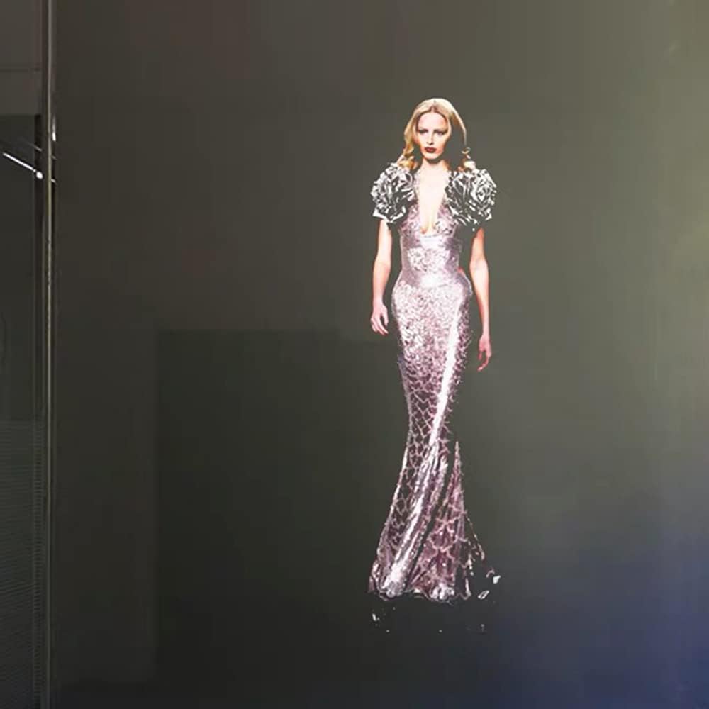 3D 8.3Inchx11.7Inch Effect Rear Projection Film Self - Adhesive Holographic Projection Screen Film for Home Cinema