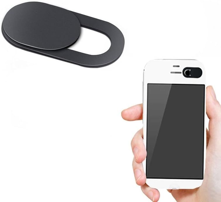 Fonus 16e, Privacy Camera Cover Security Blocker Compatible with iPhone Webcam Closure Black