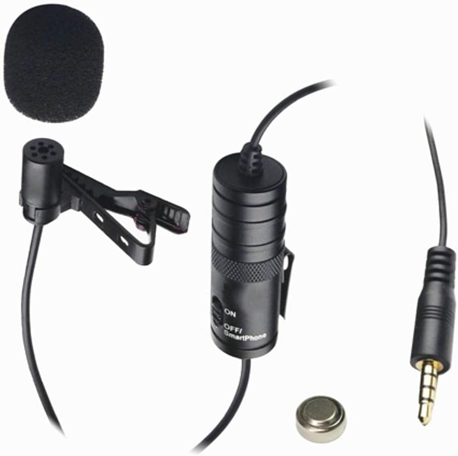 VidPro 20' External Microphone XM-L Wired Lavalier Microphone - Audio Cable - Transducer Type: Electret Condenser