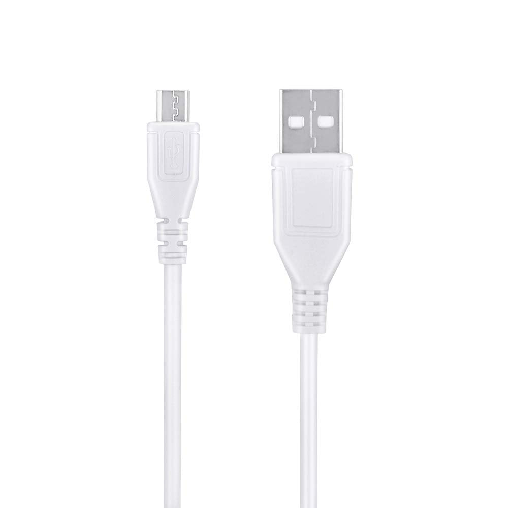 3.3ft S-100 ABLEGRID White Micro USB Power Charging Cord Cable Lead for Sound Oasis White Noise Machine & Speaker