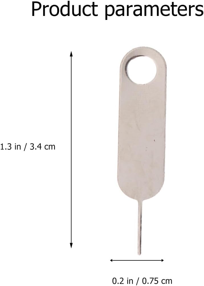 100pcs Set, Veemoon Universal Sim Tray Eject Pin Removal Tool Hard Steel Mobile Phone Sim Card Needle for Cell Phone