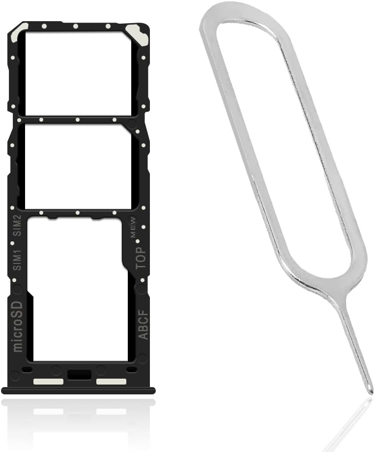 AceSoft A23 5G SM-A236V Heavy-Duty Displaceable SIM and Memory Card Tray Holder + SIM Card Ejection Pin Compatible