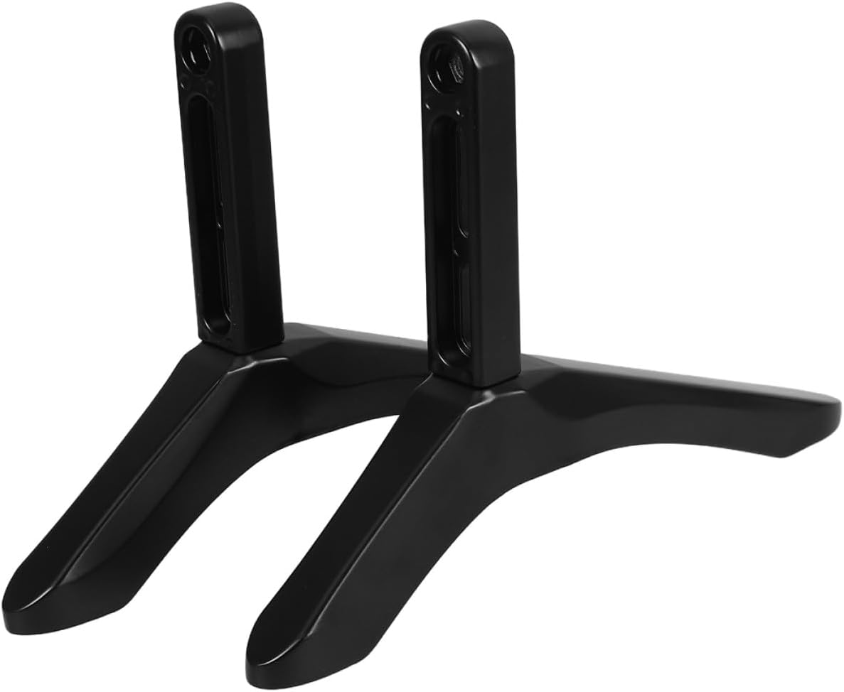 CAXUSD Universal Aluminum Alloy TV Stand Tabletop Base No-Drill Replacement TV Feet Stable Heavy-Duty Support Bracket