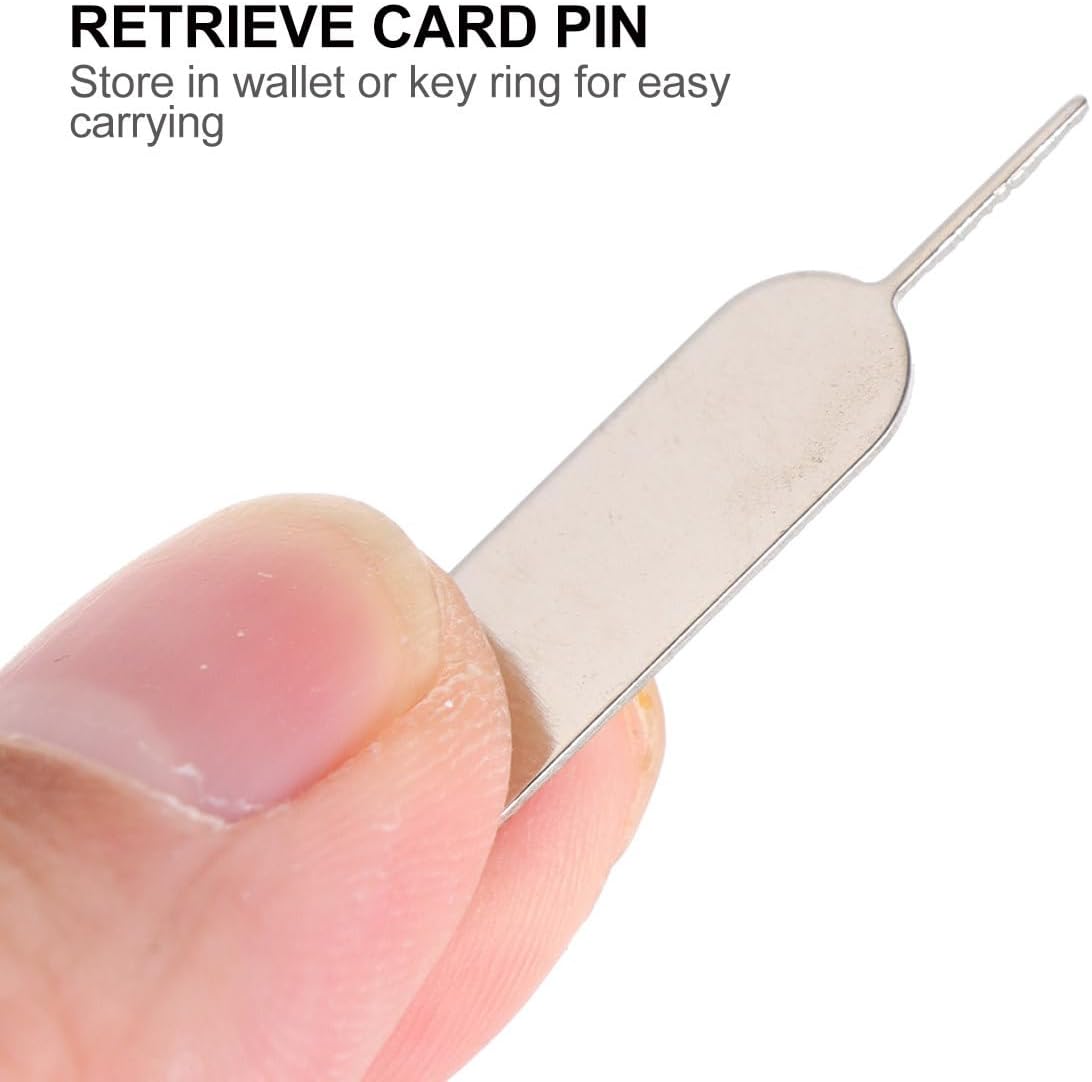 100pcs Set SEWACC Universal Sim Tray Tool Pin Key Ejector Pin Removal for Smartphones and Tablets Hardened Steel