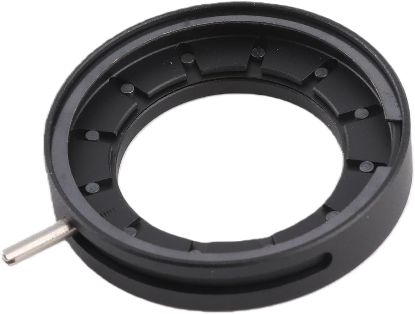 Fafeicy 14 Adjustable Aperture Diaphragm for Microscope, Optical Diaphragm with Blades Metal Lens, Microscope Accessory