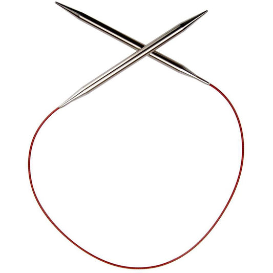 ChiaoGoo Red Lace Circular 24 inch (61cm) Stainless Steel Knitting Needle Size US 10 (6mm) 7024-10