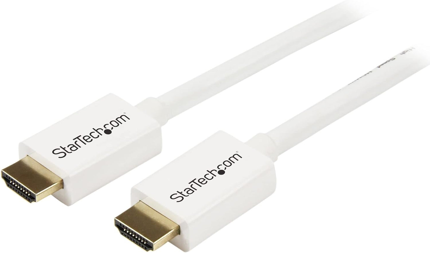 5m 16 CL3 4k 2k StarTech.com ft White In-wall High Speed HDMI Cable - Ultra HD x HDMI Cable - HDMI to HDMI M/M