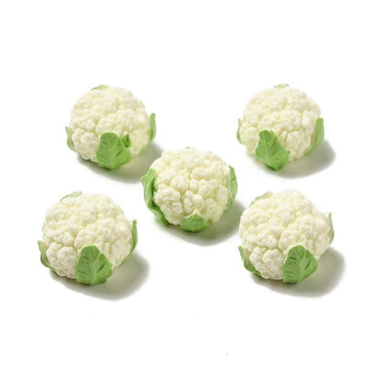 DanLingJewelry 100Pcs Mini Resin Vegetables Cabochons Imitation Food Vegetables Miniature Ornament Figurines for DIY Kitchen House Decor