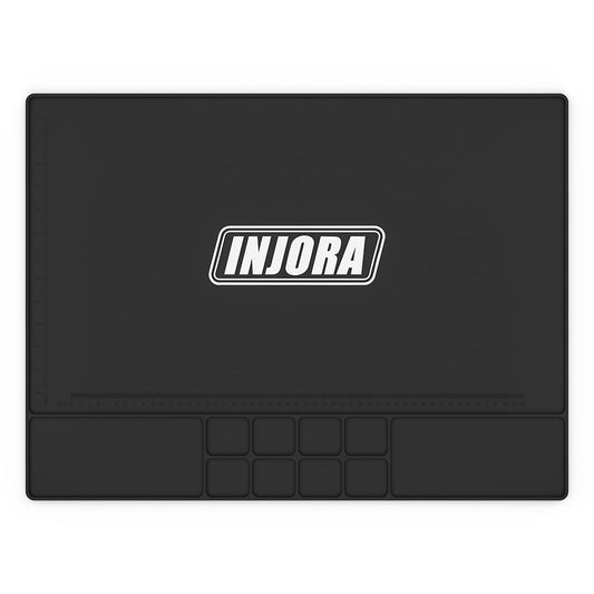 INJORA RC Silicone Pit Mat Repair Work Mat Soldering Mat for RC Car Upgrade (600x450mm)