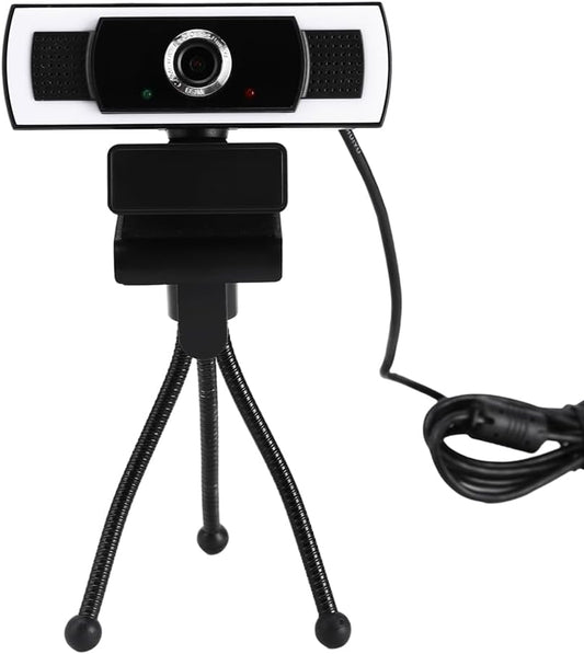 WEISHIXIN 1080P Webcam with Microphone, auto Zoom, Software Control & Privacy Cover, USB HD Computer Web Camera, Plug