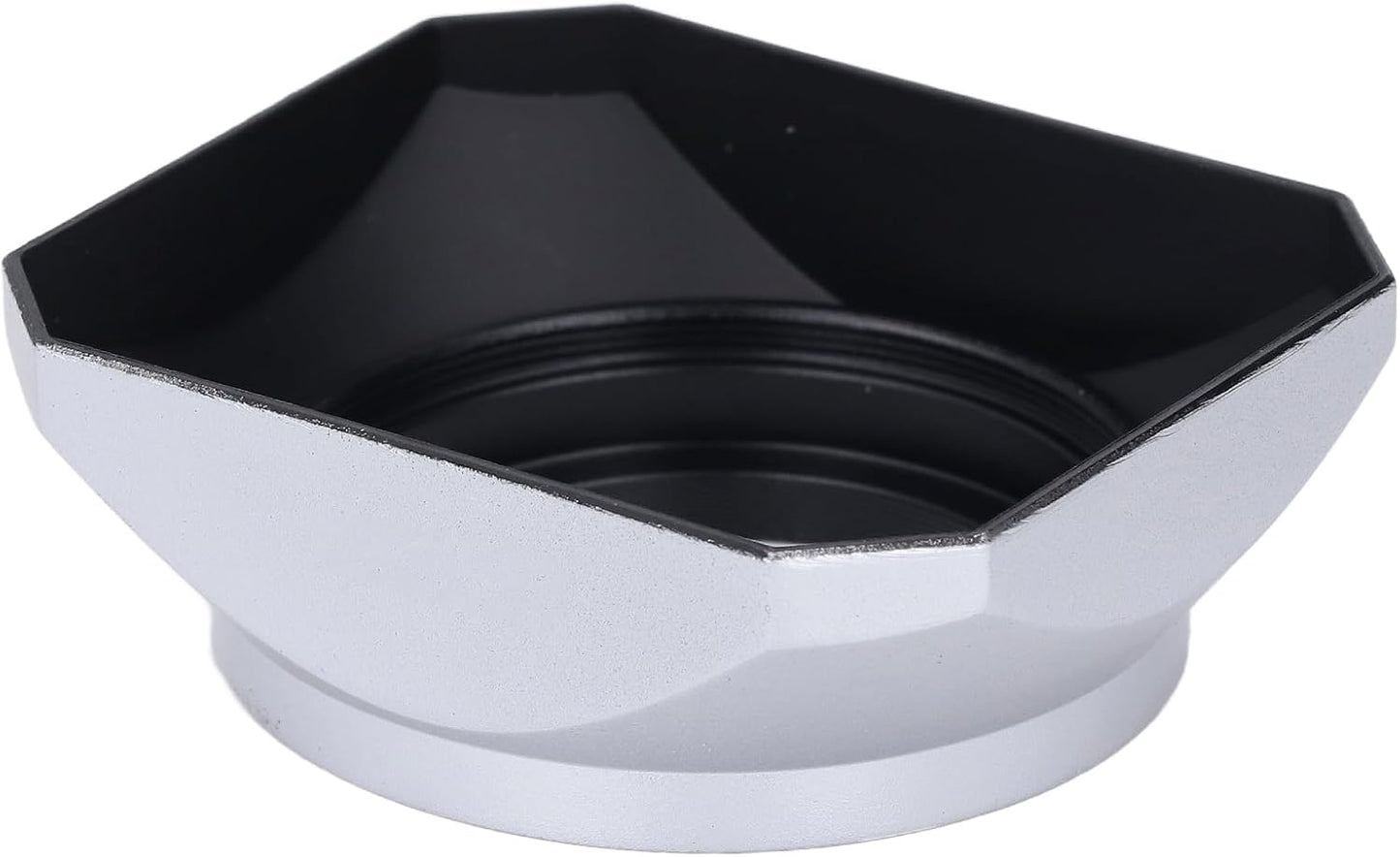 40.5MM 40.5mm Silver Retro Square Lens Hood Shade Digital Camera Mirrorless Camera Lens Lens Hood Digital Camera Lens