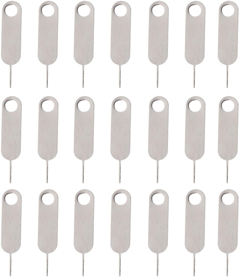 100pcs Set Toddmomy Universal Sim Pin Ejector Tool for Mobile Phones, Hard Steel Material, Compatible with Smartphones
