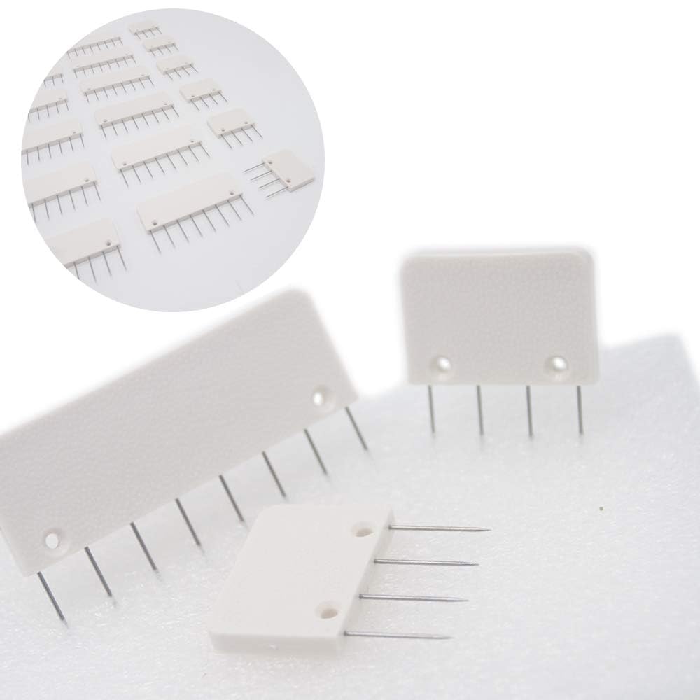 LAMXD Knit Blocking Pins Kit - 25 Pcs Knit Blockers & 100 T-pins Kit for Blocking Mats- Knit Blocking Combs for Blocking Knitting, Crochet, Lace or Needlework Projects, use for Knitting Mat