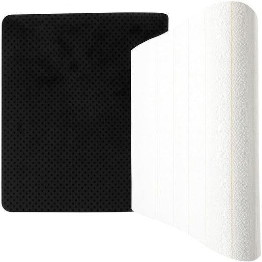 72x40 Inch Primary Tufting Cloth and Backing 72x40'' Primary Monks Cloth and Black Final Backing Fabric for Tufting Gun Rug Making Embroidery Crafts Favors