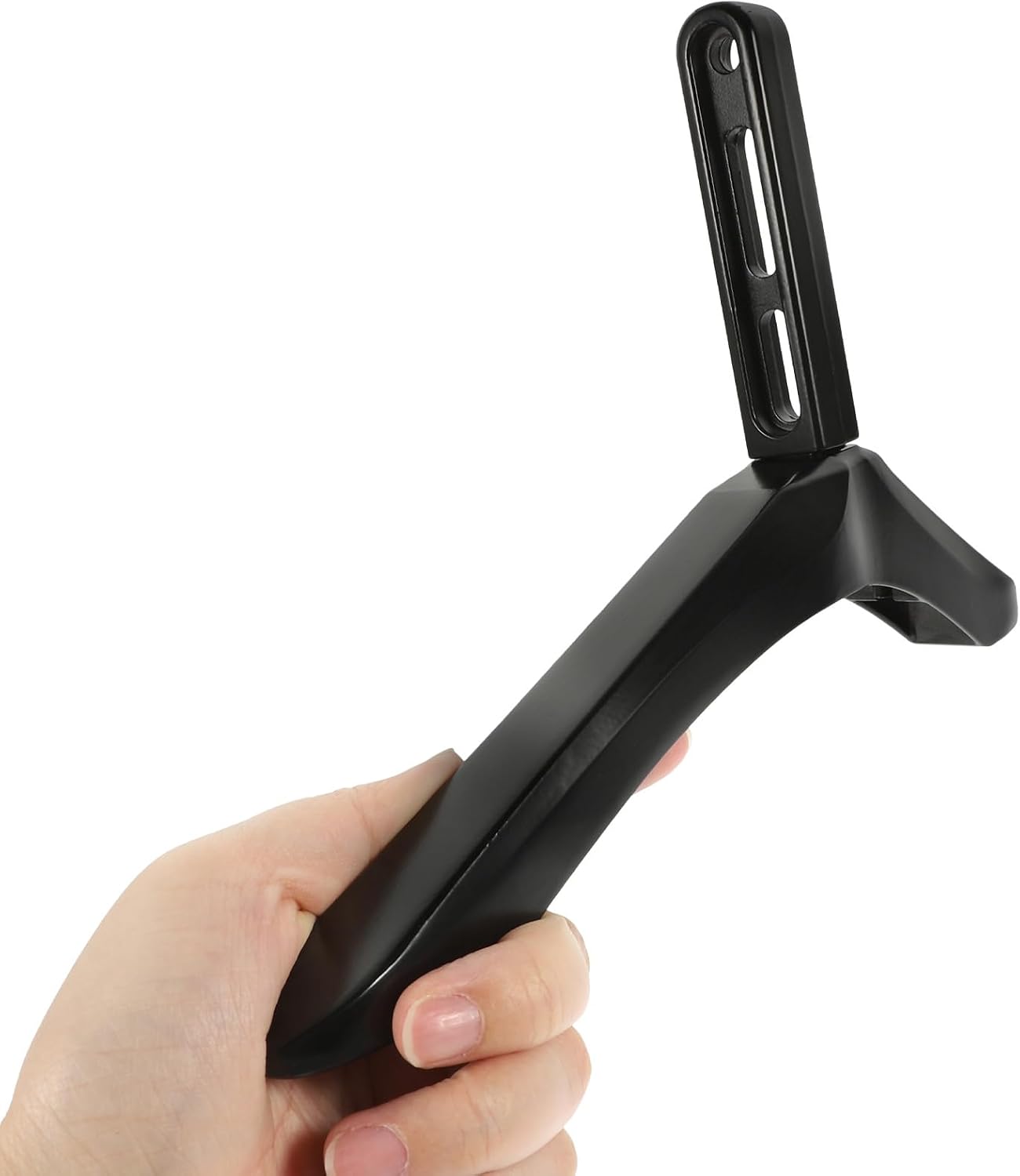 CONGARTENO TV Support Bracket with Screws Black TV Base Pedestal Stand Support for Household Entertainment Furniture