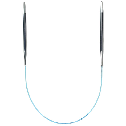 skacel by addi Circular Knitting Needles, 20 Inch (50 cm) Turbo Round Plated Brass Knitting Needle Pair with Nylon Cord, 10 mm (US Size 15)