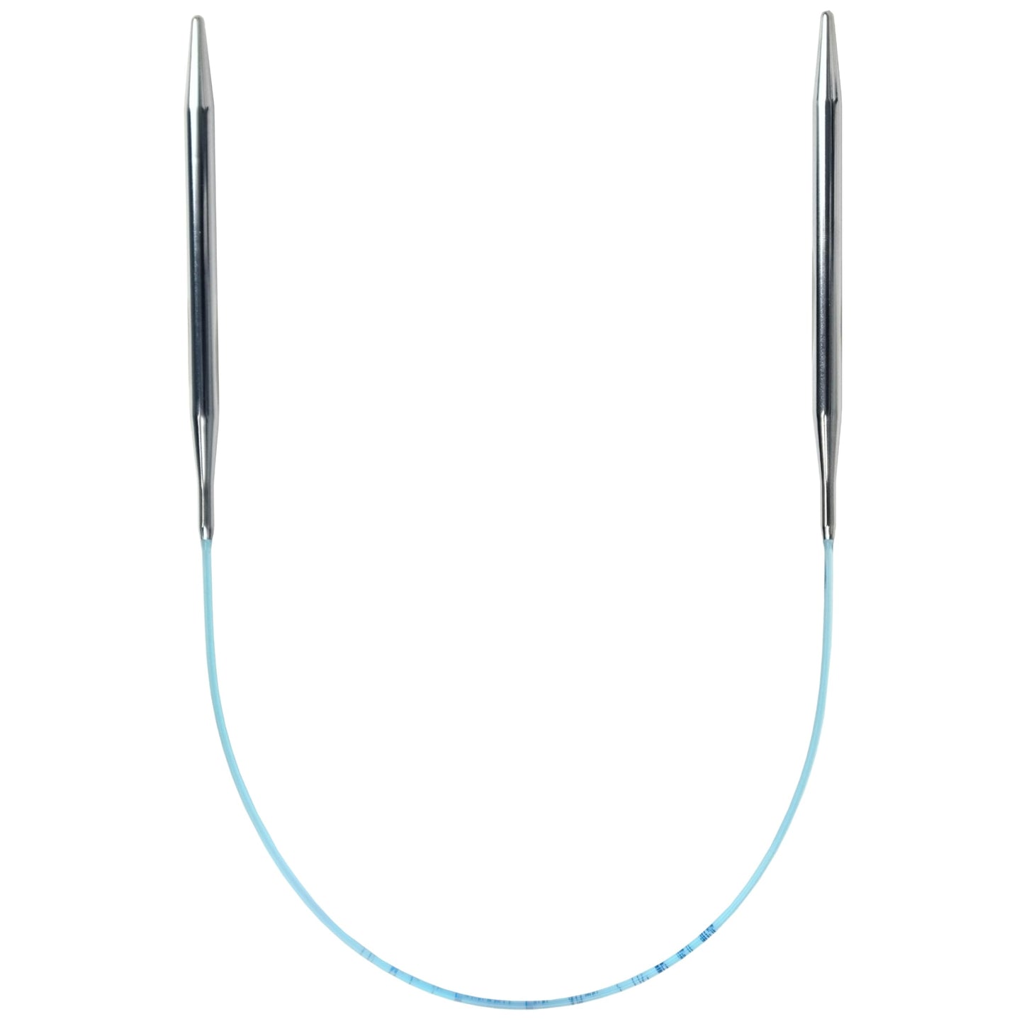 skacel by addi Turbo Circular Knitting Needles, Fixed 20 Inch (50 cm) Plated Brass Tips with Flexible Nylon Cord, 2 mm (US Size 0)