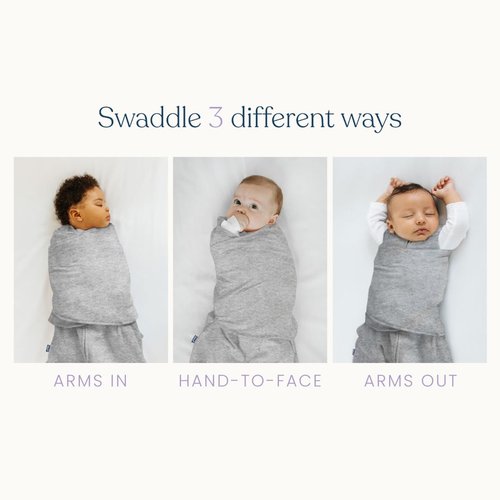 HALO 100% Cotton Sleepsack Swaddle - 3-Way Adjustable Wearable Blanket, TOG 1.5 | Multicolor Lions, Tigers, Bears, Small (3-6 Months)