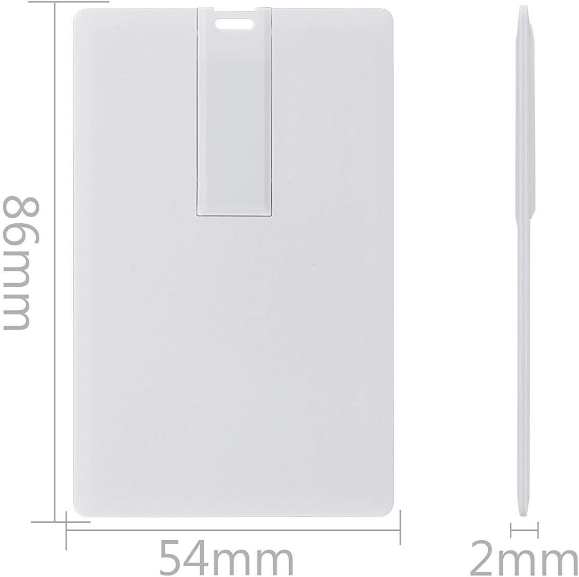 KINMIN 2GB 10 Pack Credit Card USB Flash Drive Business Card Bank Card Shape Flash Drive Memory Stick Key Credit USB