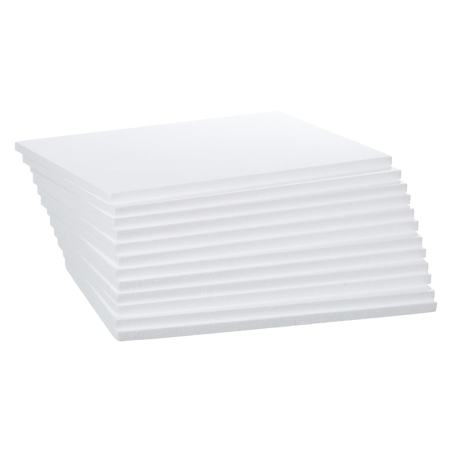 Crafare 12 Pack Craft Foam Blocks 16X12X0.5in EPS Polystyrene Boards Rectangle for Arts School Projects Sculptures Floral Arrangements Modeling and Centerpieces