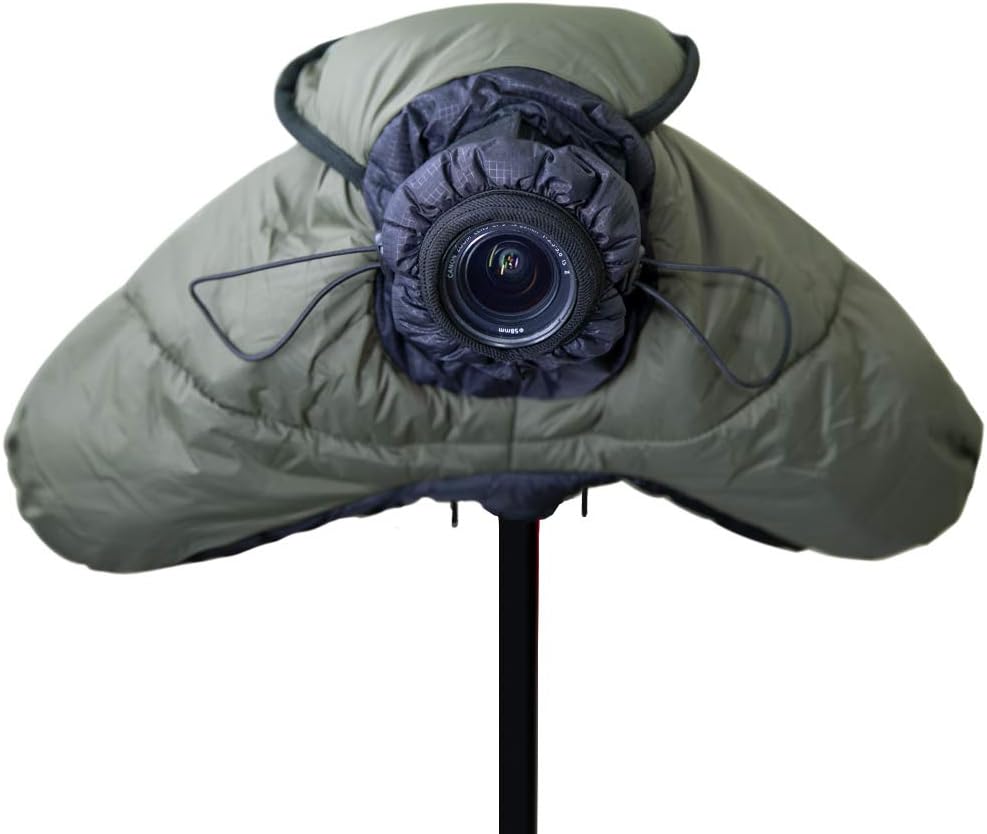 CamRebel 24-70mm, 24-105mm, 15-85mm,18-135mm, 55-205mm, 70-200mm Camera Rain Coat Cover, Cold-Proof Warm Cover, Snow