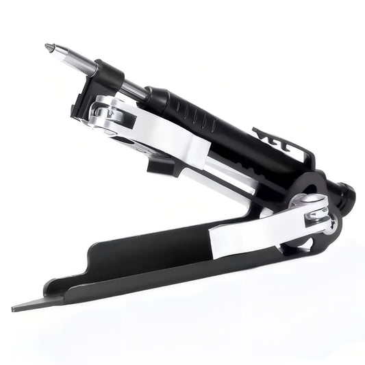 YAKAMOZ Multi-function Scribing Tool with Deep Hole Construction Pencil, Aluminum Alloy Carpenter Woodworking Compass Scriber Precise Contour Scribe Marking Tools