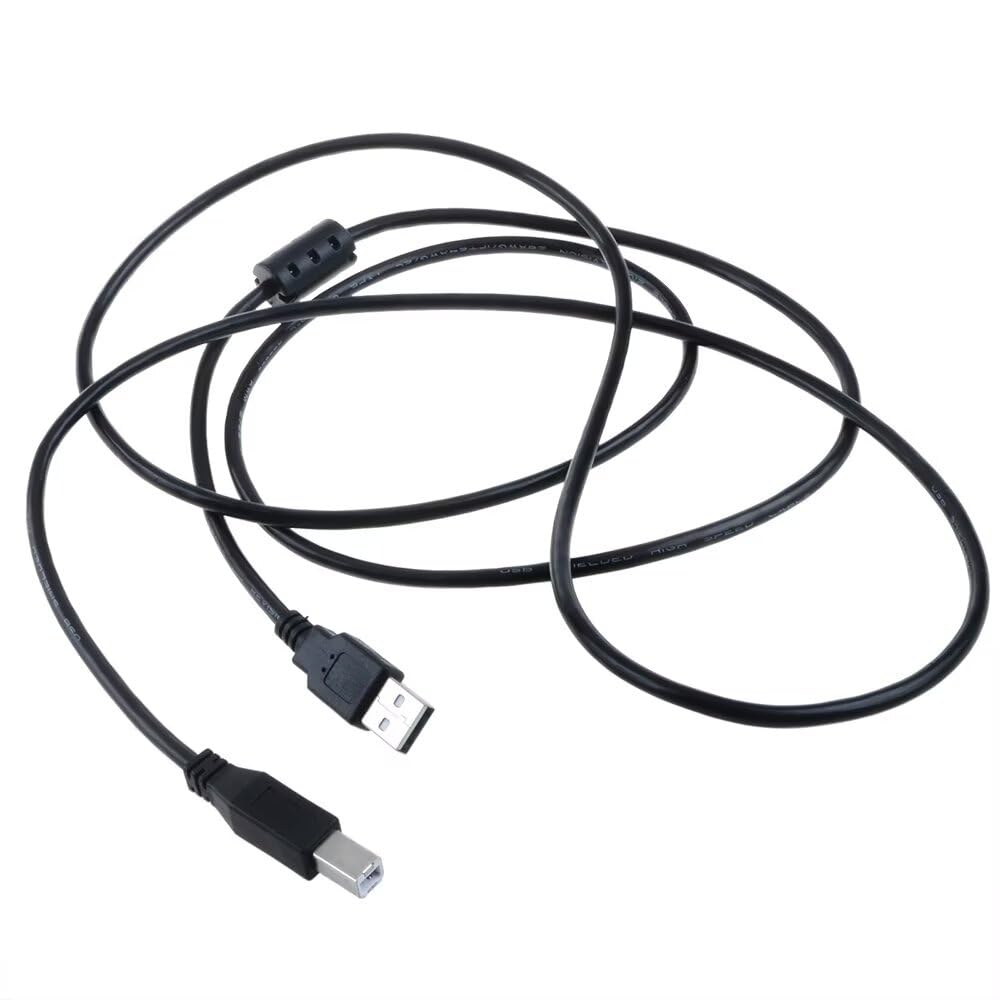 MDCGPower 6ft 2.0 5101 Black Printer USB Cable Cord Transfer PC A to B Male Device Compatible with HP Smart Tank