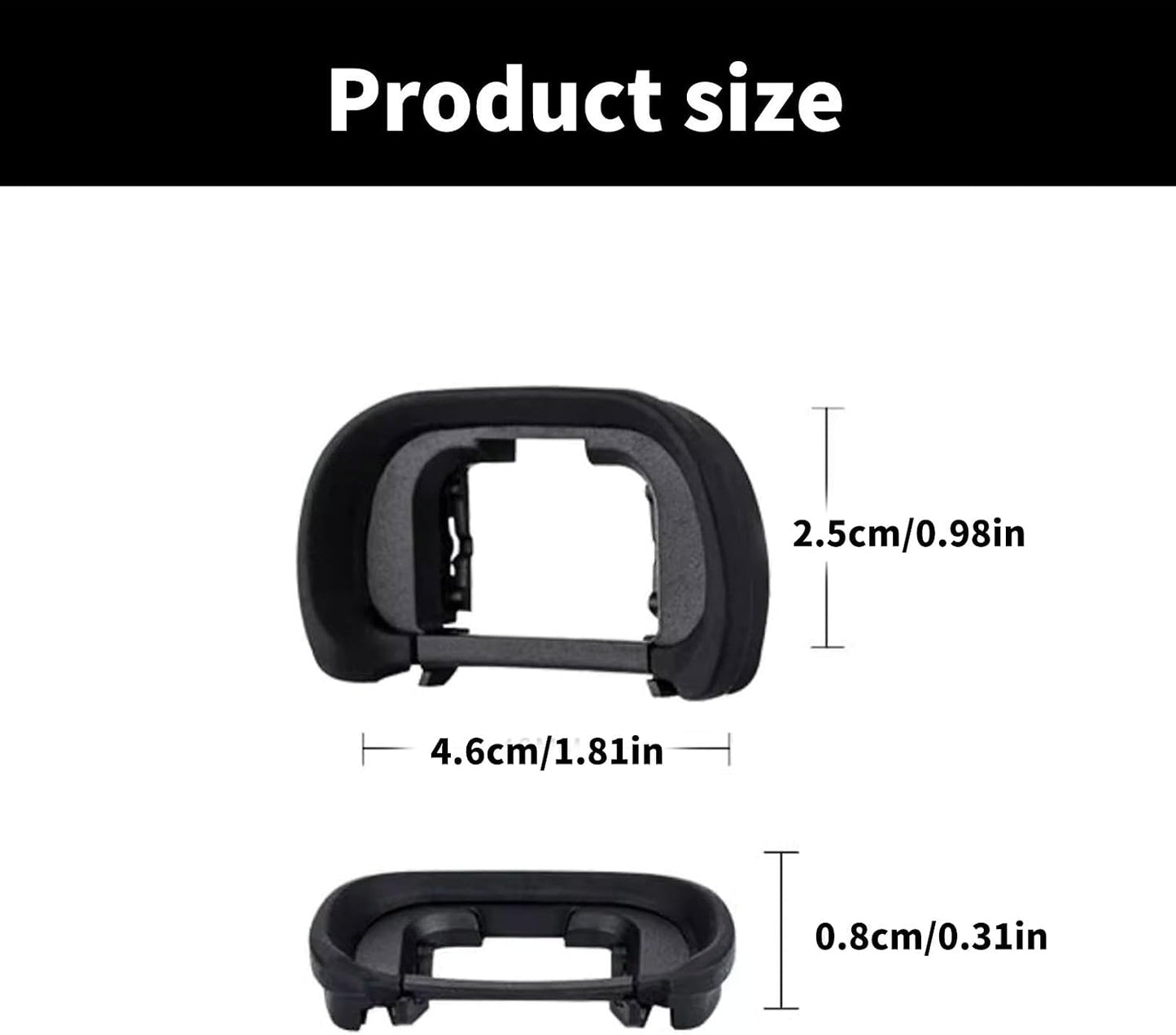 YWLUUOO EP18 Comfortable Silicone Eye Cup Eyecup for Precise Viewfinder Protecting in Outdoor Photography Camera